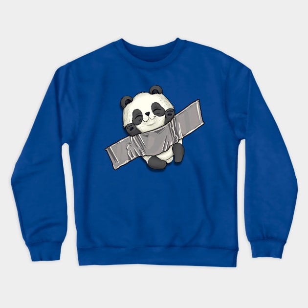 cute panda funny animals cutes Crewneck Sweatshirt by the house of parodies